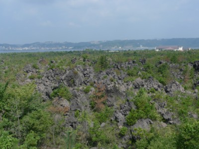 桜島の溶岩