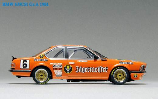 大砲候補 1/18 Aa BMW 6 1984 選手権 ツーリングカー CSi 635 ミニカー