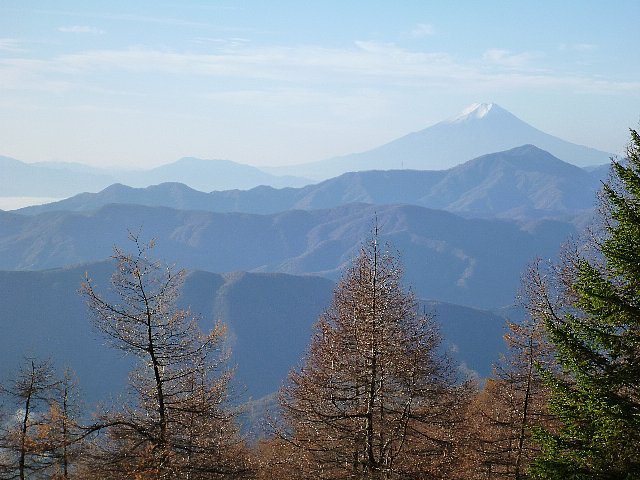 七ッ石山山頂からの富士山