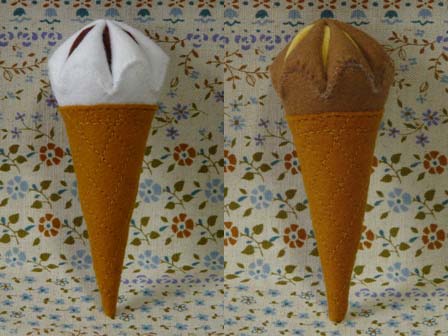 静の 日々是好日 フェルト手芸 ― アイスクリームセット 1