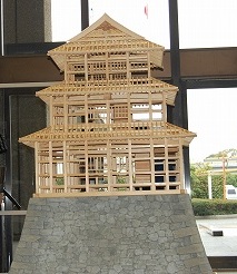津城丑虎櫓１／１０構造模型完成