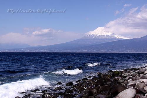 大瀬崎から望む富士山